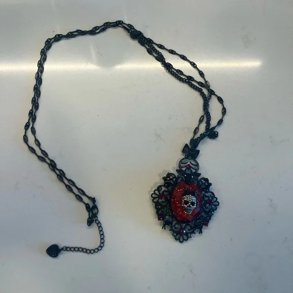 Betsey Johnson Dark Forest necklace. Vintage. - Picture 3 of 4